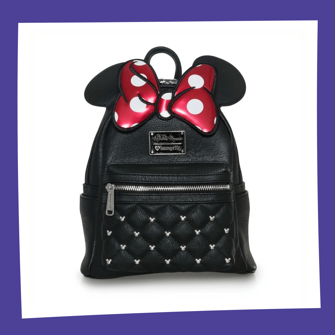 DISNEY - Minnie Mouse "Bow" - Mini Sac à Dos LoungeFly