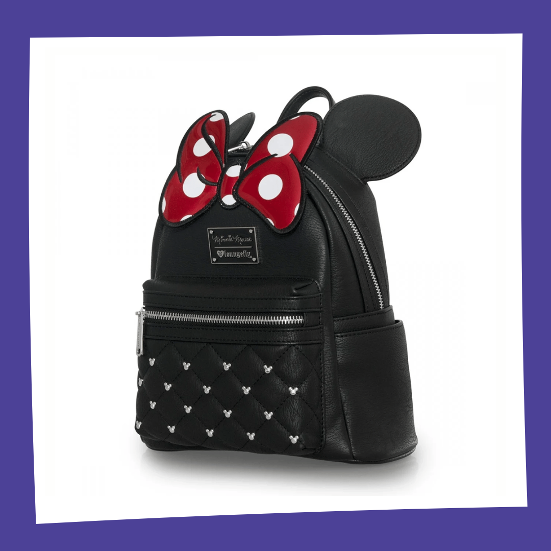 DISNEY - Minnie Mouse "Bow" - Mini Sac à Dos LoungeFly