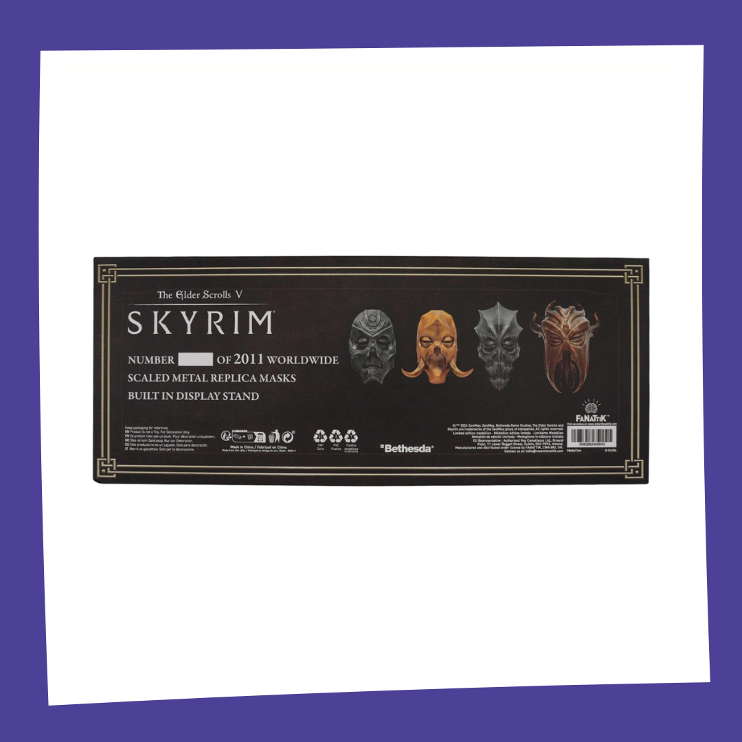 Elder Scrolls V Skyrim -Set 4 Masques de Prêtre Dragon Edition Limitée