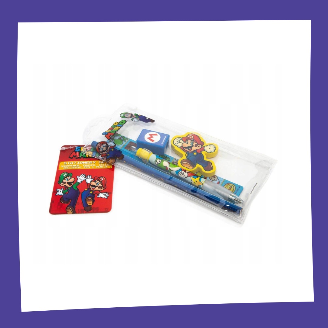 SUPER MARIO - Personnages - Set papeterie