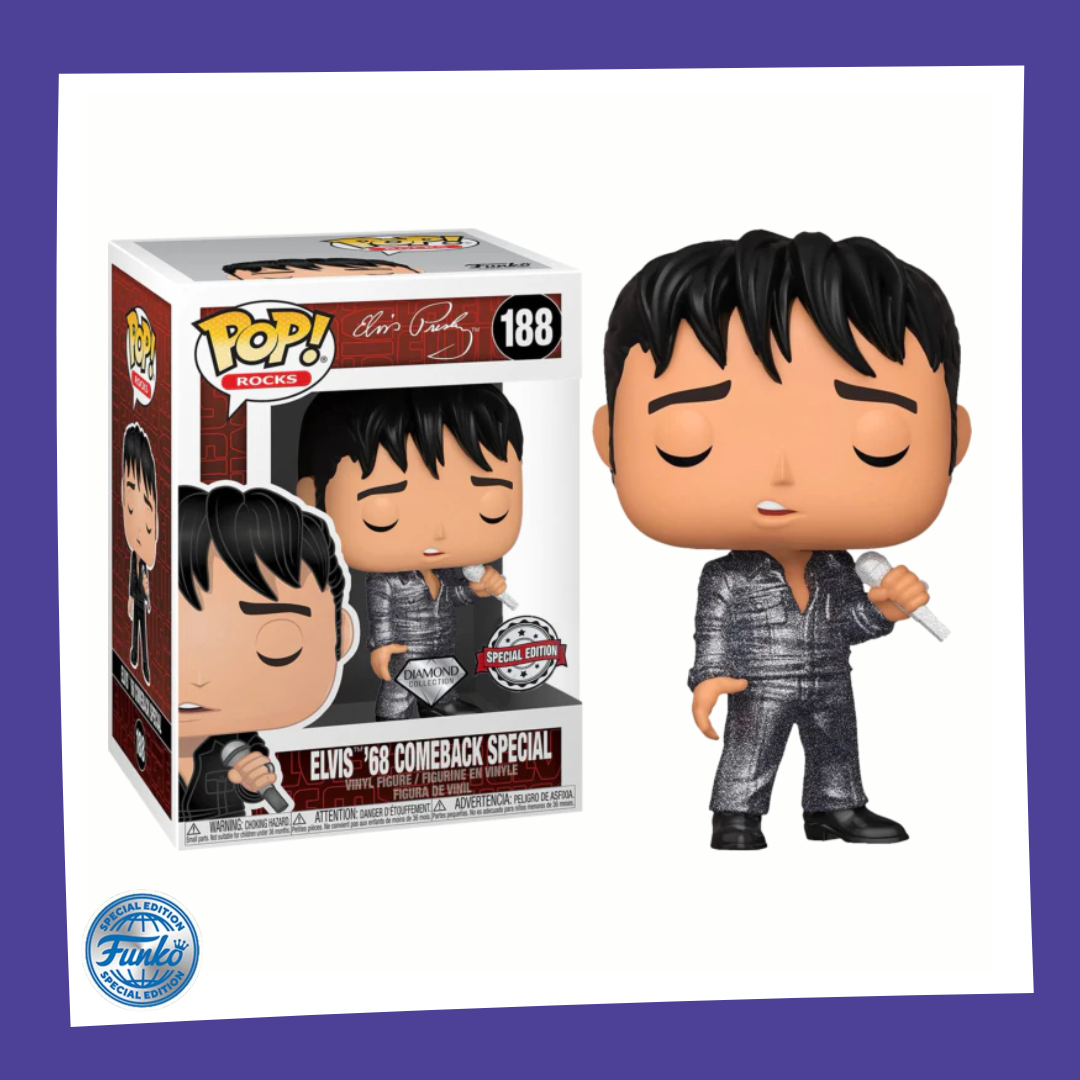 Funko POP! Elvis Presley - Elvis Presley 68 Comeback Diamond 188