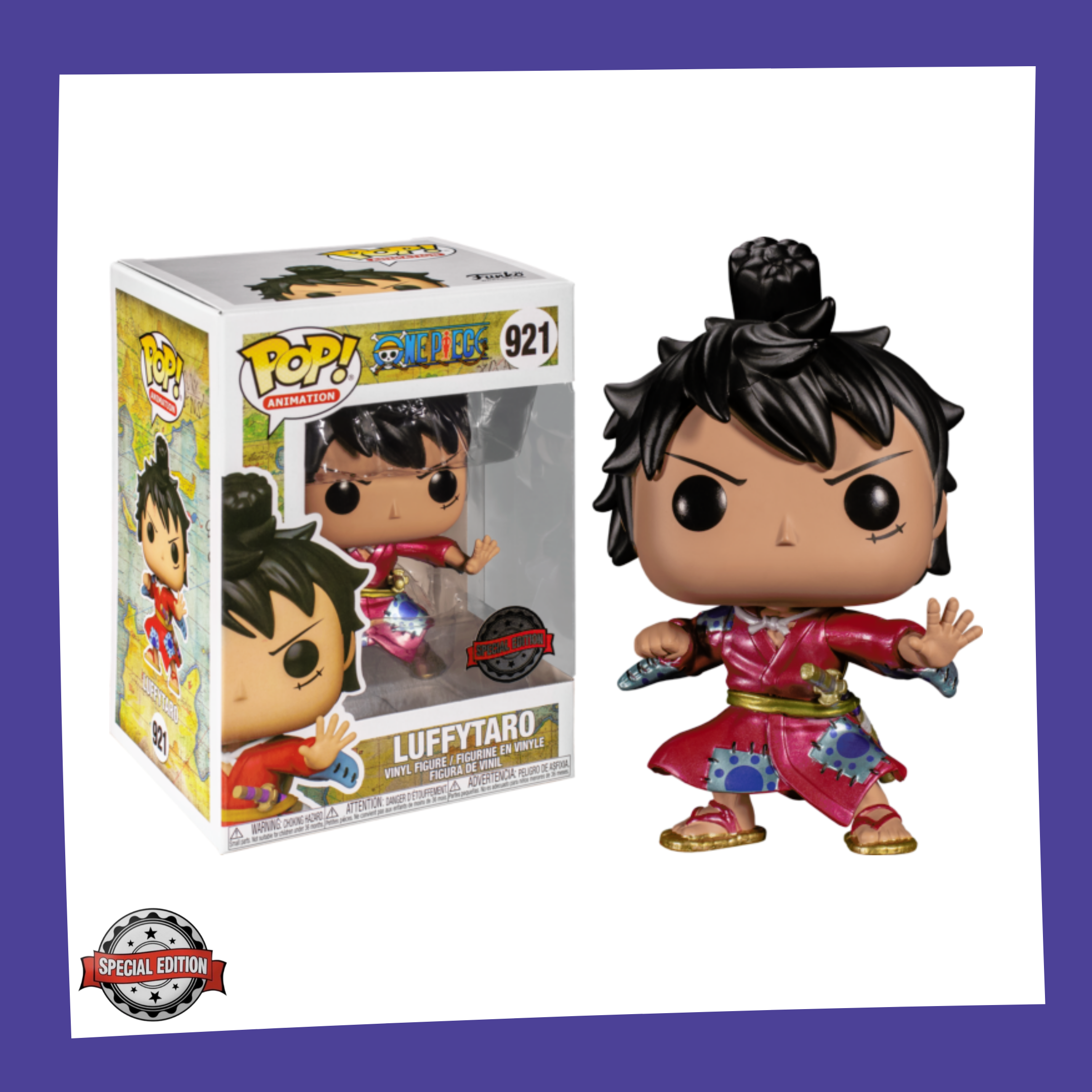 Funko POP! One Piece - Monkey D. Luffy in Kimono Metallic 921